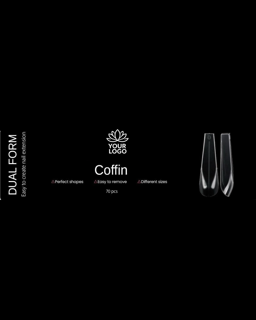Logo - Dual Form Coffin Shape Russian box 70 pcs
